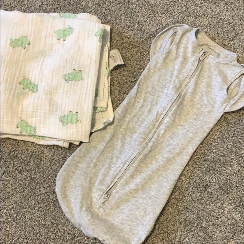Swaddle and blanket